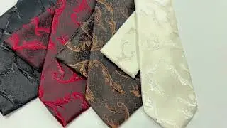 Spencer J's patterned neckties with matching pocket square: Style 101
