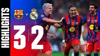 Barcelona vs Real Madrid | 3-2 | Highlights | Spanish Super Cup 2025 | real madrid barcelona