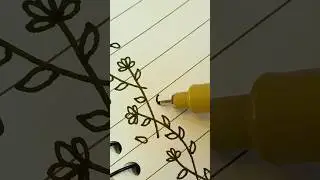 Floral Frame idea for bullet journal 🌻