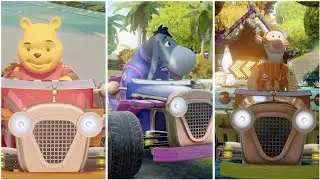 Disney Speedstorm All Winnie The Pooh Racers Gameplay and Unique Skill Showcase 