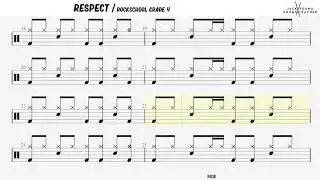 How to Play Respect  - Rockschool Drums Grade 4