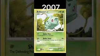 Evolution of Bulbasaur NO.001 Cards (1999-2021)