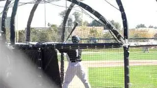 Juan Pierre taking batting practice at spring training