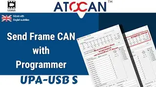 Send Frame CAN with Programmer UPA-USB S by Atocan