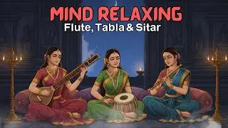 Mind Relaxing Flute Tabla and Sitar Compilation | Hindustani Instrumental Music - Vol 7
