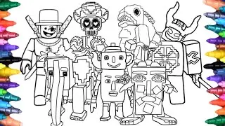 XSteal A Brainrot Roblox New Coloring Pages : How to Color Steal Brainrot Animals #brainrotroblox