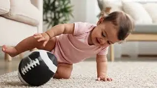 Baby playing football 🏈❤️#ai #aiart #baby #cgi #cgianimation