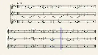 Calm 1 | Minecraft - Clarinet Trio Arrangement Sheet Music || arr. Noah Faulkner