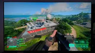 Sony A90J Battlefield 2042 4k HDR 60fps Impressions With Govee Demo