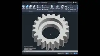 draw a (GEAR) drawing in autocad !!!