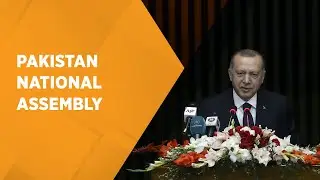 President Recep Tayyip Erdoğan addresses a joint session of Pakistan’s parliament