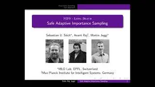 Safe Adaptive Importance Sampling (NIPS 2017 Spotlight)