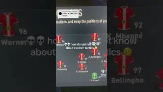 Best custom tactics #fifa #fifa23 #ultimateteam #tactics #omg #football #customtactics #foryoupage