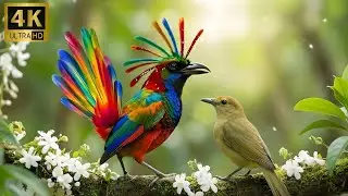 Secrets of the Asian Rainforest Discover the Most Beautiful Birds  4K ASMR