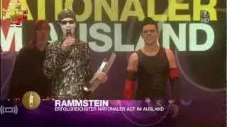 [HD] RAMMSTEIN - ECHO 2012 -  ERFOLGREICHSTER NATIONALER ACT IM AUSLAND
