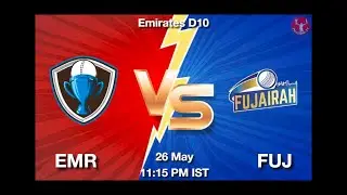 EMR vs FUJ 9th Match | Emirates-II D10 2023 | Emr VS Fuj live match today