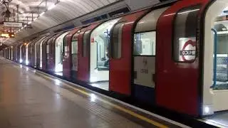 London underground tube trains, Victoria Line, Pimlico Station, northbound