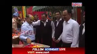 CRPF DG GP Singh celebrating Holi with colleagues