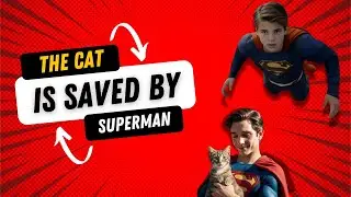 superman saves blue eyed cat from house fire