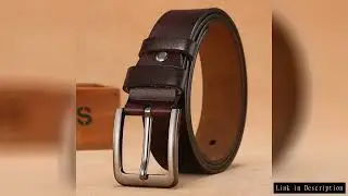 Men Genuine Leather Belts High Quality Pin Buckle Waist Straps Belt  for Men LONG Large 110 120 130