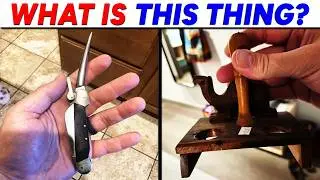What Is This MYSTERIOUS Spike On A Pocket Knife And This Wooden Rack?