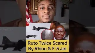 Ruto Scared By Rhino and now F-5 Tiger II Jet 🤣🤣 