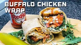 BUFFALO CHICKEN WRAP w/ BLUE CHEESE & ARUGULA