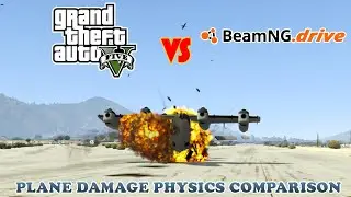 GTA 5 VS Beamng drive Plane Damage Physics Comparison Part 2