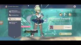 Genshin impact - Test Run Trial, Sucrose Lv. 80: Harmless sweetie
