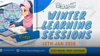 Winter Online learning session || prep Maths || 12/01/2026 #kps #school #online