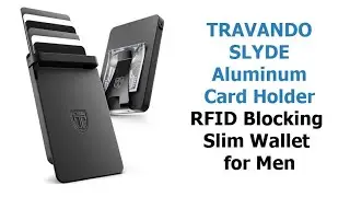 TRAVANDO SLYDE RFID-Blocking Aluminum Card Holder for Men
