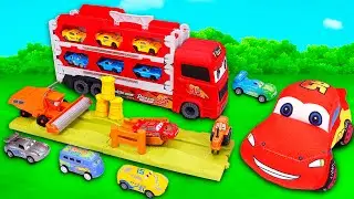 Disney Pixar Cars Unboxing Review | Lightning McQueen | Mattel Disney Pixar Cars Glow Racers Playset