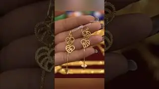 Daily wear gold sui dhaga earrings designs #earrings #goldsuidhagaearring #shorts #viralshorts