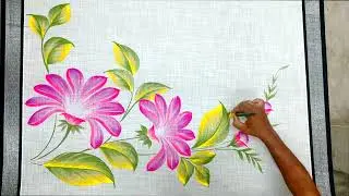 Pink Gerbera Daisy vectors | Pink Gerbera Daisy vectors fabric painting | fabric painting
