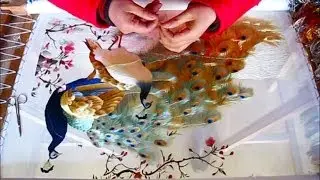 One-of-a-Kind Silk Embroidery Art - 71053