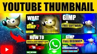 How to Make YouTube Thumbnail in GIMP (Beginner to Pro Tutorial 2025)