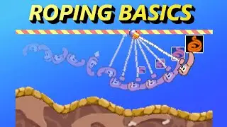 Worms Armageddon - Basic Roping Tutorial 1 (Scrolls, Shadows, Spikes)