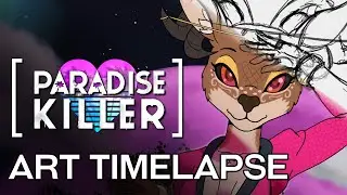 Paradise Killer - Thumbnail Art Timelapse