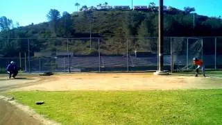 Corys pitching lesson with Coach Nick Ferran