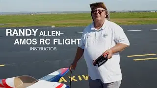 Meet our team! Randy Allen, RC flight instructor at Amos, and his AJ LASER 230; DA70twin &