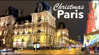 Paris France, Christmas in Paris, 4K HDR 60 fps - HDR Walking, November 27, 2022