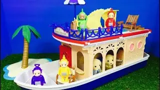 TELETUBBIES Toys CALICO Critters Seaside Cruiser Boat Adventure!