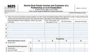 Разбор формы IRS 8825 (Доходы и расходы от сдачи в аренду недвижимости товарищества или корпораци...