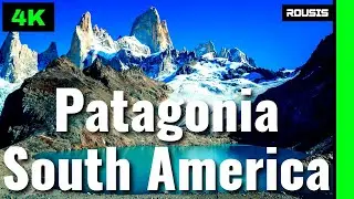 South America Patagonia 4K Relaxation Film With Drone [Aerial View]