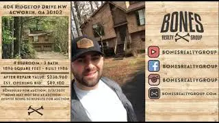 Uncut First Look Renovation Estimate │ January 2021 Auction