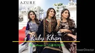 Original brands pakistani suit..Azure Luxury Velvet winter collection..