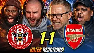 Arsenal&rsquo;s RIVALS & HATERS reactions to Brentford 1-1 Arsenal! Premier League Fan Reactions