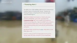 New 'safety' policy at Norfolk Public Schools: students must attend basketball games with parents