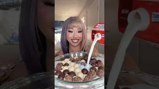Chocolate candy cereal mukbang 💀 #mukbang #eatwithme #foodie #eatingshow #asmr