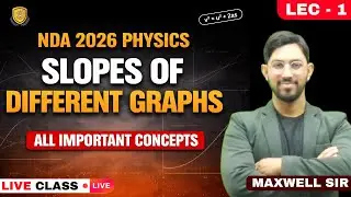 Slope of different graphs | Physics for NDA & CDS 2026 | Velocity NDA 2026 | Maxwell Sir | NDA 2026